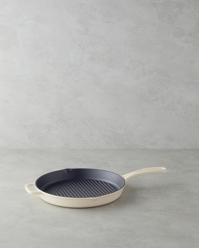 Hecha Demir Döküm Kare Grill Tava 30 cm Krem