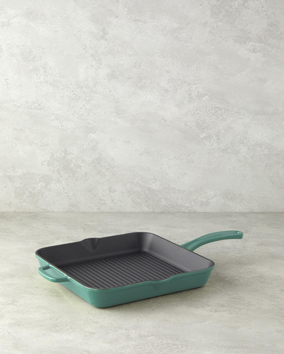 Hecha Demir Döküm Izgara Tava Biberiye Yeşili