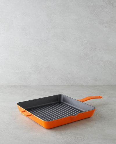 Hecha Demir Döküm Tava Turuncu