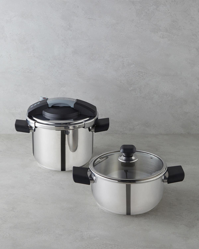 Impera Çelik 2li Düdüklü Tencere Seti 4 + 6 L Silver