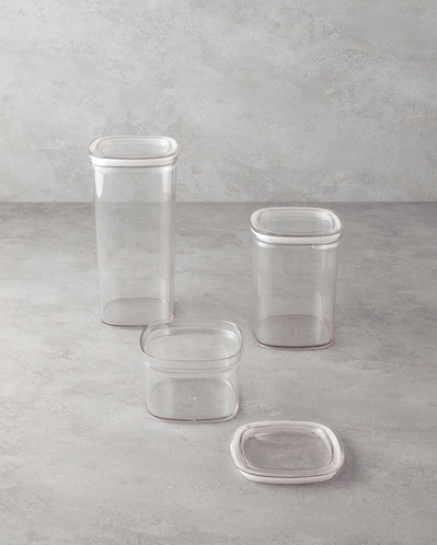Jade Plastik 3lü Kavanoz 700 ml – 1,4 L – 2 L Şeffaf