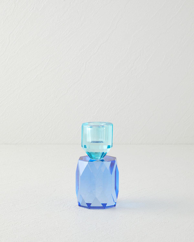 Karla Şamdan 12 cm Mavi
