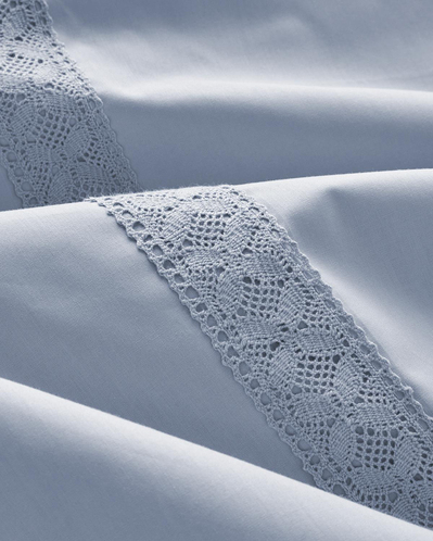 Lace Elegance Kopanakili Perkal King Size Nevresim Takımı 240x220 cm Lila