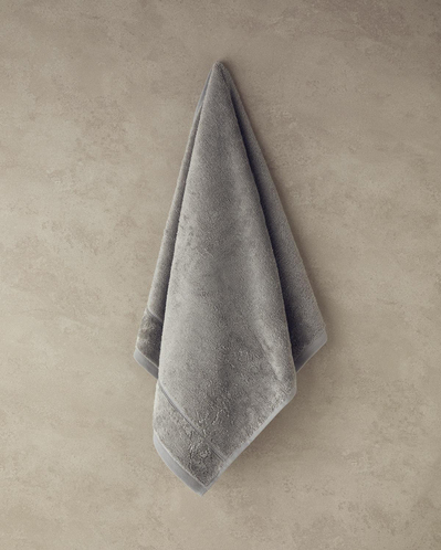 Leafy Bambu Yüz Havlusu 50x90 cm Gri