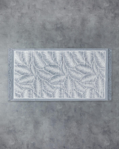 Leaves Dokuma Kilim Gri