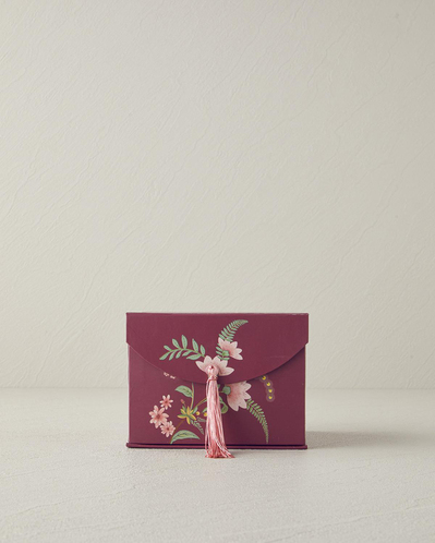 Loly New Bone China 4 Parça 2 Kişilik Kahve Fincan Takımı 100 ml Bordo