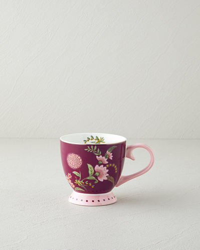 Loly New Bone China Kupa 460 ml Bordo