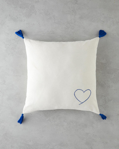 Love Bath Kırlent Kılıfı 45x45 cm Natural
