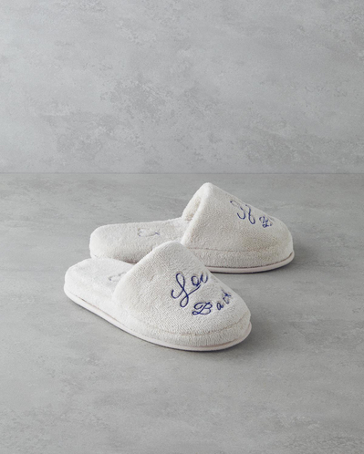 Love Bath Pamuklu Banyo Terliği 38-39 cm Bej