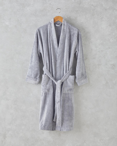 Melinda Bambu Pamuk Bornoz Koyu Gri
