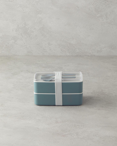 Mezaluna Plastik 2 Katlı Lunch Box 720 ml +720 ml Yeşil