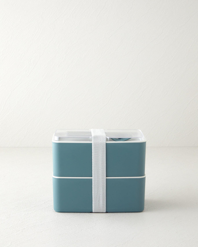 Mezaluna Time Plastik 2 Katlı Lunch Box 1 L- 1 L Yeşil