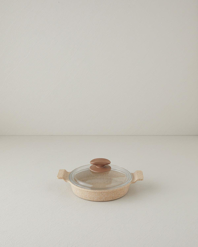 Mocha Mini Granit Tencere 22 cm Kahverengi