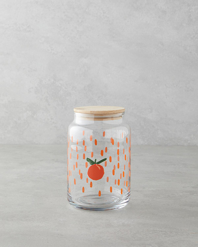 Orange Cam Kavanoz 970 ml Şeffaf