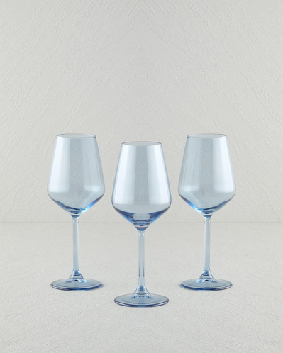 Paradise Cam 3lü Kadeh 350 ml Mavi