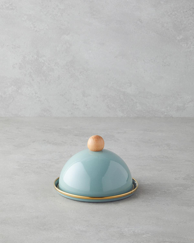 Petite Emaye Kapaklı Sunumluk 14 cm Yeşil
