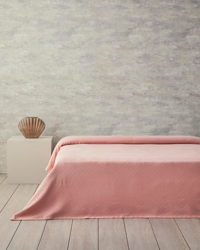 Plain Pamuklu Tek Kişilik Pike Pembe