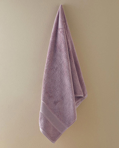 Poffy Soft-Premium Pamuklu Banyo Havlusu 70x140 cm Lila