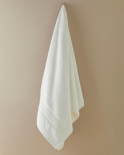 Poffy Soft-Premium Pamuklu Banyo Havlusu 70x140 cm Ekru