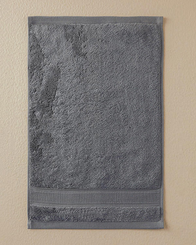 Poffy Soft-Premium Pamuklu El Havlusu 30x45 cm Koyu Gri