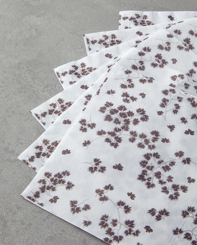 Pointra 20li Kağıt Peçete 33x33 cm Beyaz-Kahverengi