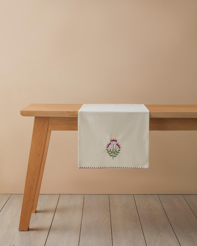 Retro Bliss Pamuk Runner 40x140 cm Pembe