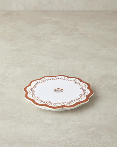 Retro Petite Melamin Nihale Mutfak Gereci 17 cm Beyaz - Turuncu