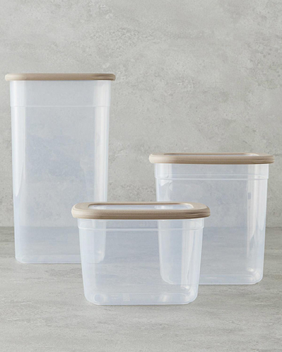 Safe Food 3lü Erzak Kabı Bej