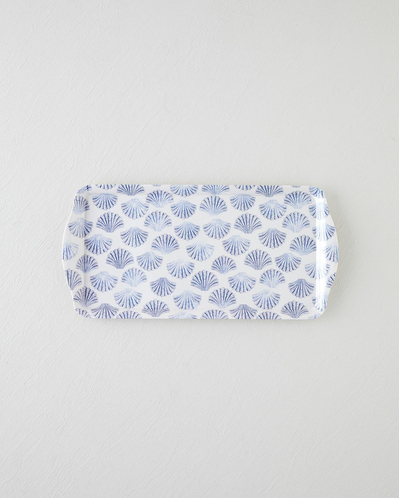 Seabreeze Melamin Tepsi 37x18 cm Mavi - Yeşil