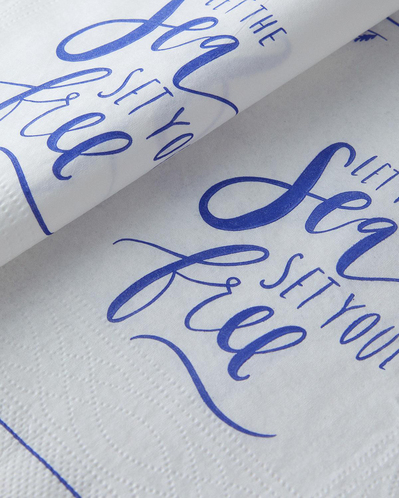 Seafree 20li Kağıt Peçete 33x33 cm Lacivert-Beyaz