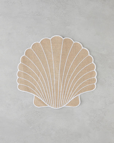 Seashell Jüt 2li Amerikan Servis 34x38 Cm Krem