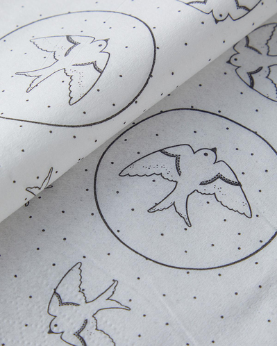 Skylith 20li Kağıt Peçete 33x33 cm Siyah - Beyaz