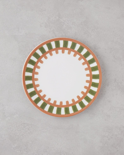 Summer Lines Porselen Kahvaltı ve Sunum Seti 18 Parça 6 Kişilik Renkli