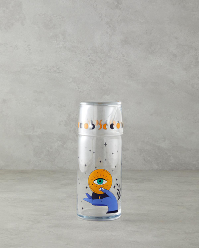 Talisman Eye Cam Başucu Sürahi 700 Ml + 220 Ml Şeffaf