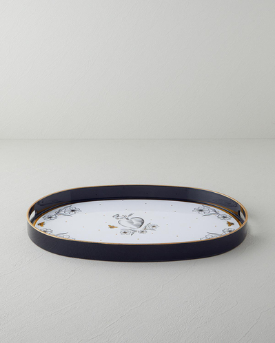 Talisman Heart PP Tepsi 44x30 cm Siyah-Gold