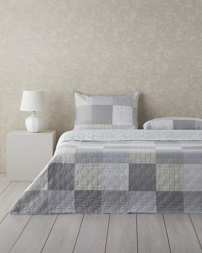 Tetragon Çok Amaçlı King Size Yatak Örtüsü Takımı 240x220 cm Gri