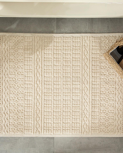 Thore Pamuklu Kilim Krem