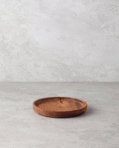 Timbered Akasya Sunumluk 15x2 Cm Kahverengi