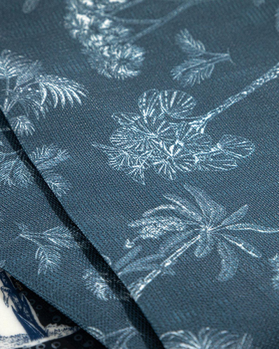 Toile Plants 2li Misafir Peçetesi Koyu Lacivert