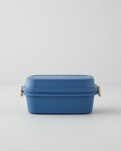 Yummy Food Plastik Lunch Box Mavi