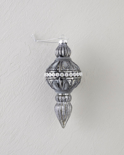 Bega Yılbaşı Ağaç Süsü 6x6x13 cm Gri