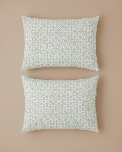 Bloom Crest Kolay Ütülenir 2li Yastık Kılıfı 50x70 cm Yeşil