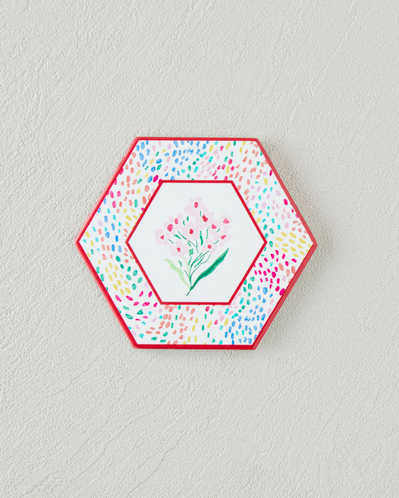 Blossom Frame Seramik Bardak Altlığı 11 cm Renkli