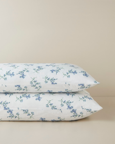 Blue Spring Kolay Ütülenir 2li Yastık Kılıfı 50x70 cm Mavi