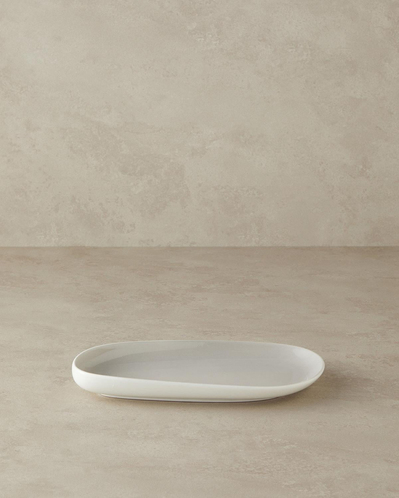 Boho New Bone China Kayık Tabak 27 cm Gri