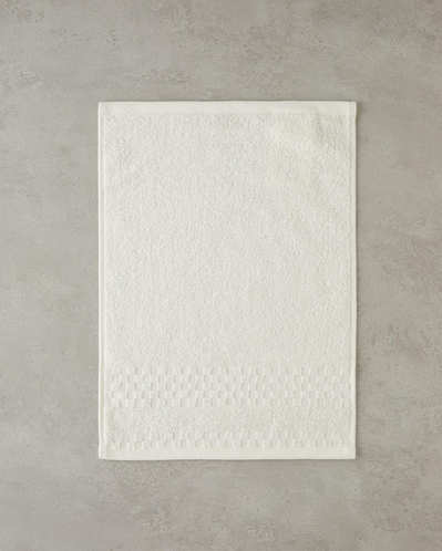 Border Check %100 Pamuk El Havlusu 30x40 cm Fildişi