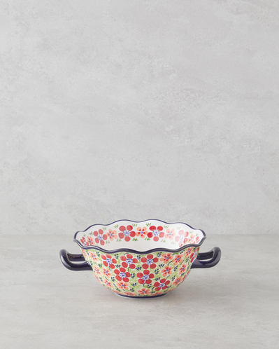 Botanic Stoneware Kase 26 cm Renkli
