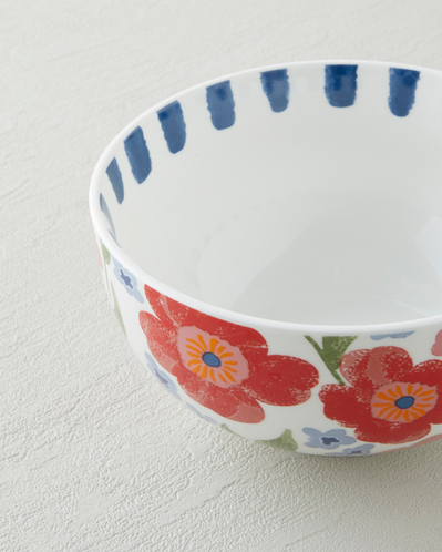 Bright Bloom New Bone China Çerezlik 10 cm Renkli