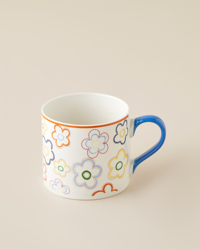 Bright Flowers New Bone China Kupa 350 ml Renkli