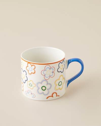 Bright Flowers New Bone China Kupa 350 ml Renkli